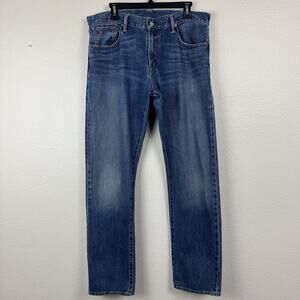 Men’s Polo Ralph Lauren Hampton Straight Leg Denim Blue Jeans Medium Wash 34x32